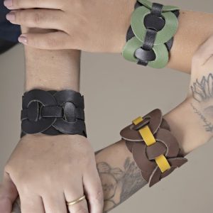 Pulseira Couro Essência Natural