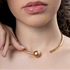 Colar Ícone Dourado Minimalista